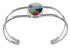 Multicolor Genuine Sterling Silver Cuff Bracelet Jewelry RX95885